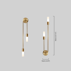Modern Wall Light Curve Linear Size