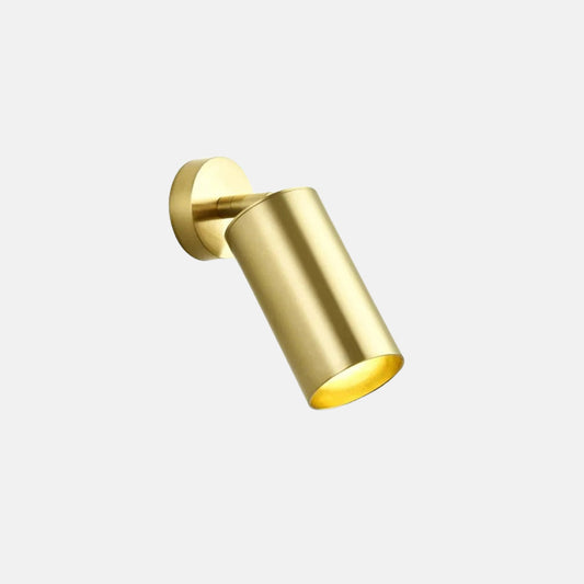 Modern Gold Ceiling Light Metal Cylindrical Hallway