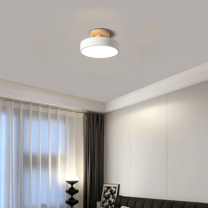 Modern White/Pink/Green Ceiling Light Wood Acrylic Bedroom