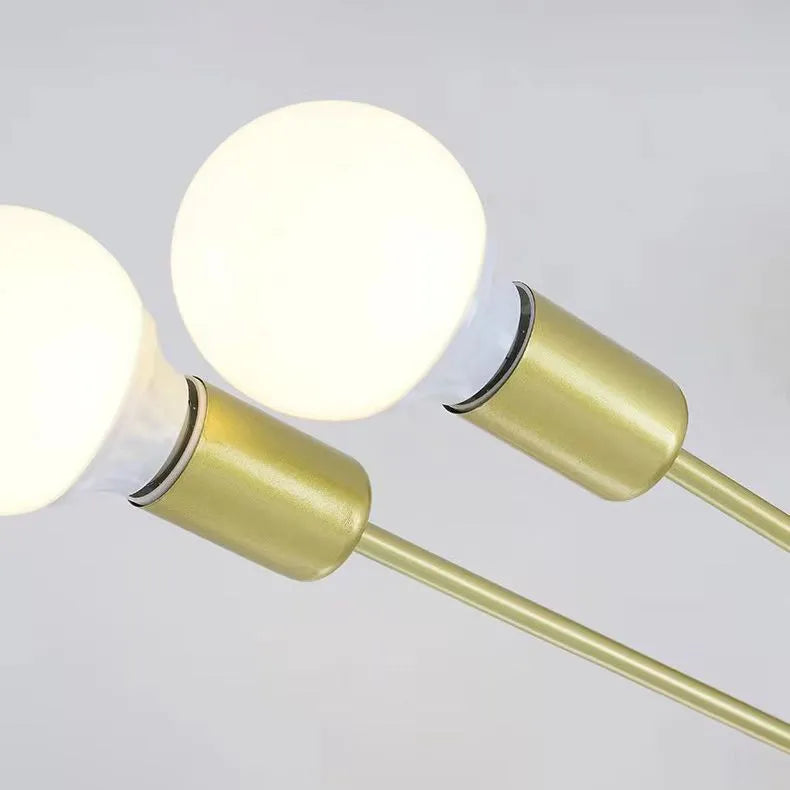 Minimalist Gold Ceiling Light Glass
