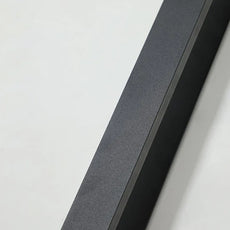 Minimalist Linear Black Outdoor Wall Lamp Detail