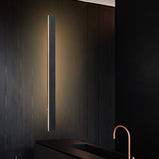 Minimalist Linear Black Outdoor Wall Lamp Kitchen