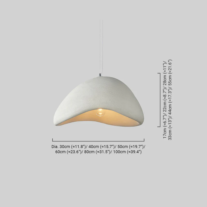 Modern White/Grey Pendant Light Polyethylene Living Room