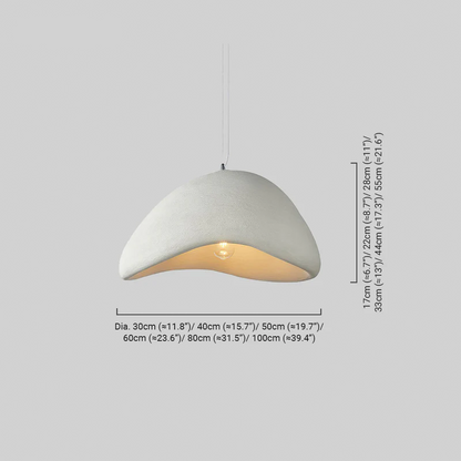 Modern White/Grey Pendant Light Polyethylene Living Room