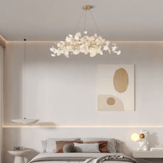 Art Deco Chandelier Ginkgo Bedroom A