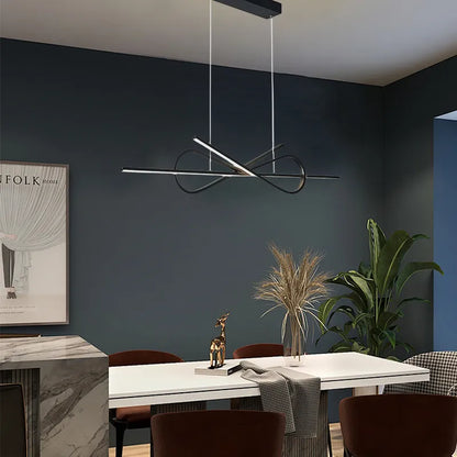 Modern Black/White Pendant Light Metal Dining Room