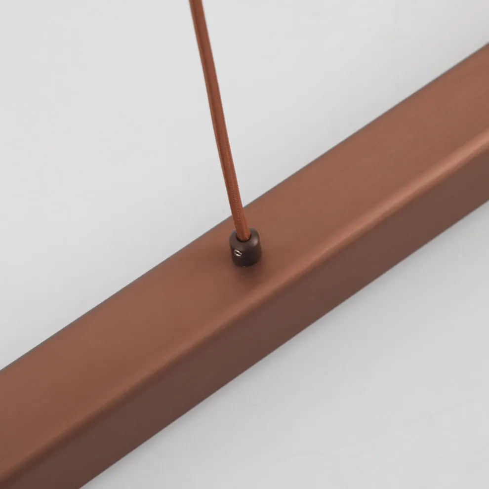 Minimalist Linear Brown Pendant Light  Detail-3