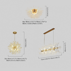 Modern Ceiling Light Dandelion Size