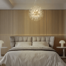 Modern Gold Pendant Light Dandelion Bedroom-3