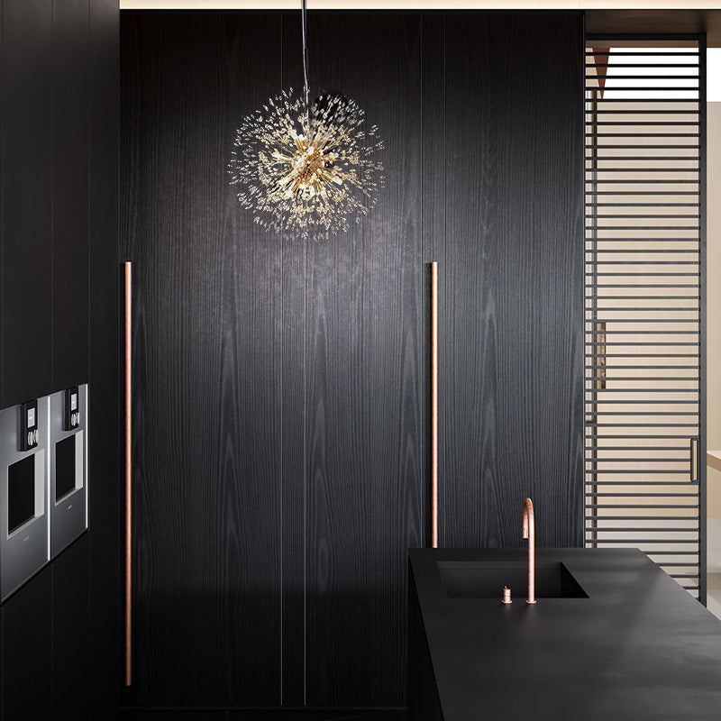 Modern Gold Pendant Light Dandelion Kitchen