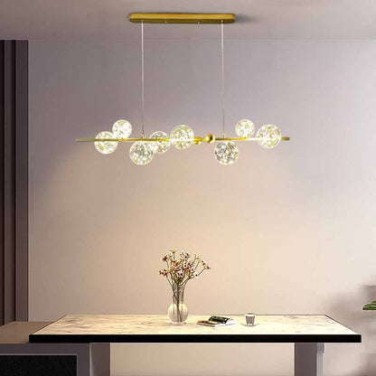 Modern Black/White Pendant Light Metal Glass Bubble Kitchen