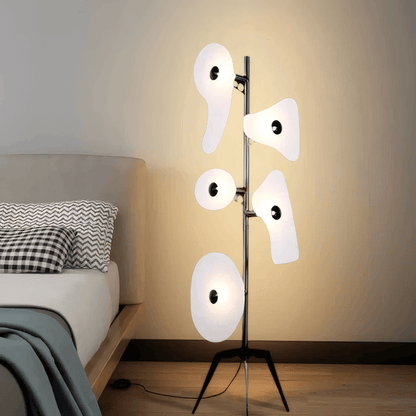 Modern Metal ABS White/Multicolor Floor Lamp Living Room