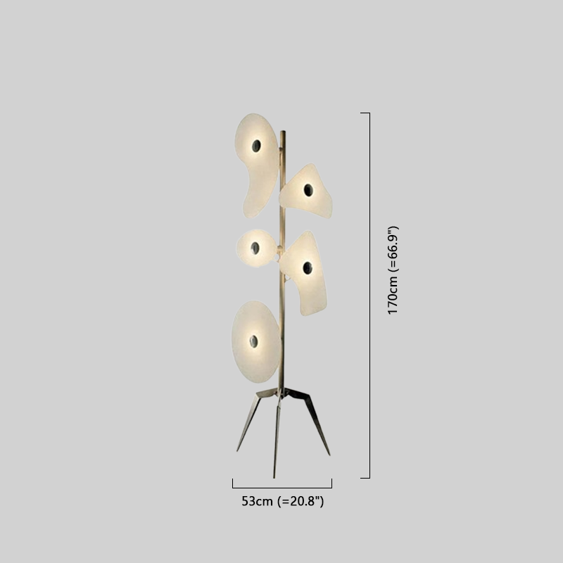 Modern Metal ABS White/Multicolor Floor Lamp Living Room