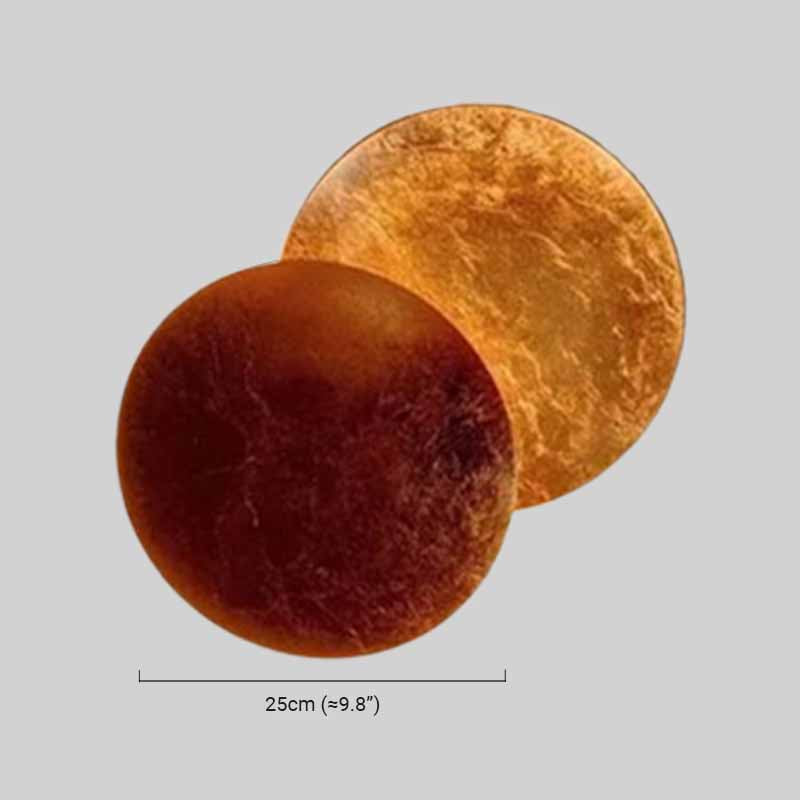 Nordic Metal Moon Gold/Red Cooper Wall Lamp Living Room