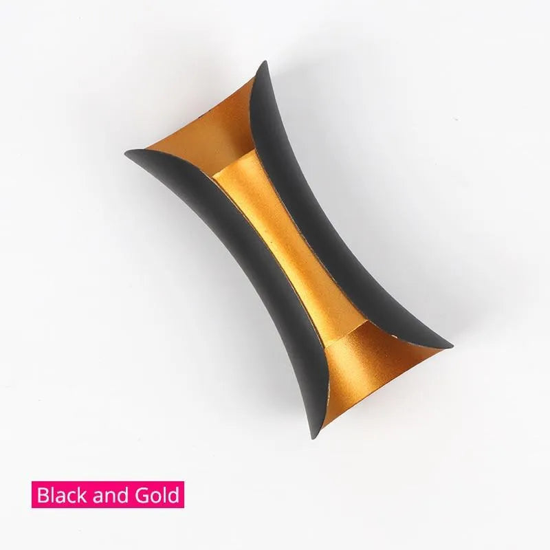 Modern Curved Outdoor Wall Mounted Led Lights Courtyard
