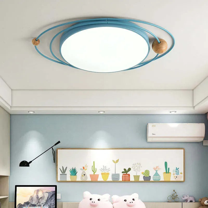 Modern 5 Colour Ceiling Light Metal Planet Children's Room