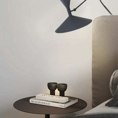 Modern Black/White/Gray Wall Lamp Metal Tapered Bedroom