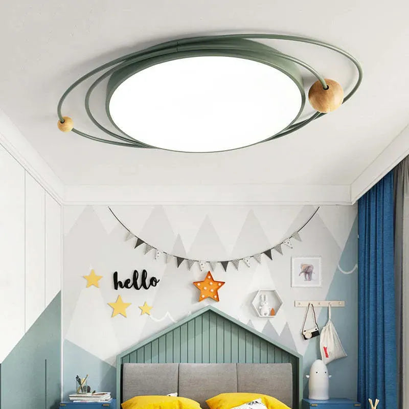 Modern 5 Colour Ceiling Light Metal Planet Children's Room