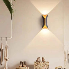 Modern Curved Outdoor Wall Mounted Led Lights Courtyard