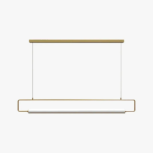 Minimalist Pendant Light Metal Acrylic Rectangular Kitchen