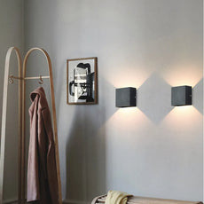 Modern Black White Wall Lamp Metal Corridor